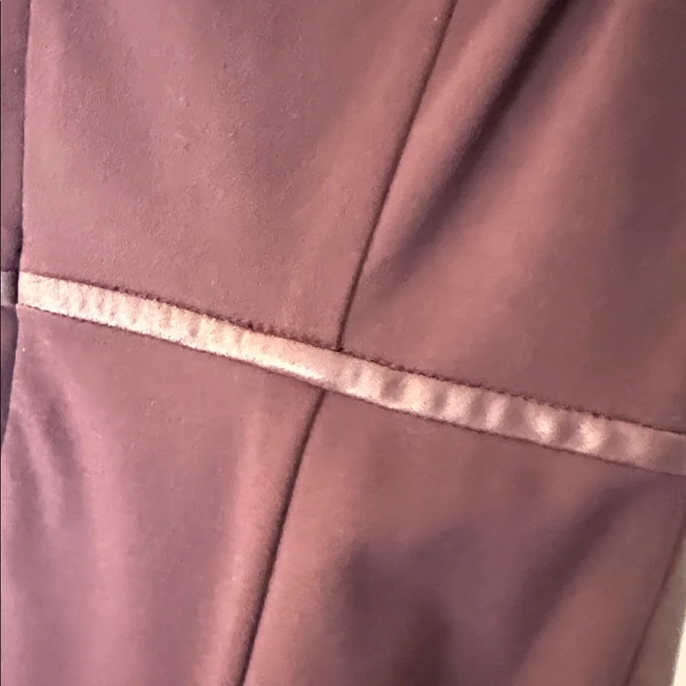My Tribe leather keyhole dress deep plum Large